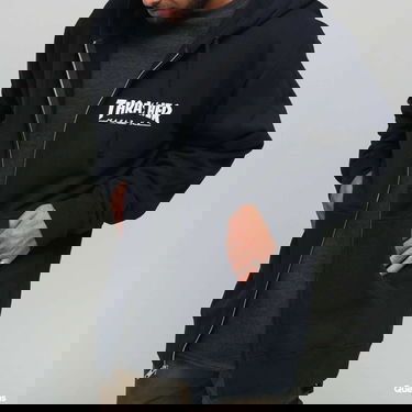 Sweatshirt Thrasher Thrasher Magazine Logo Zip Hoodie Mörkblå | 113109, 2