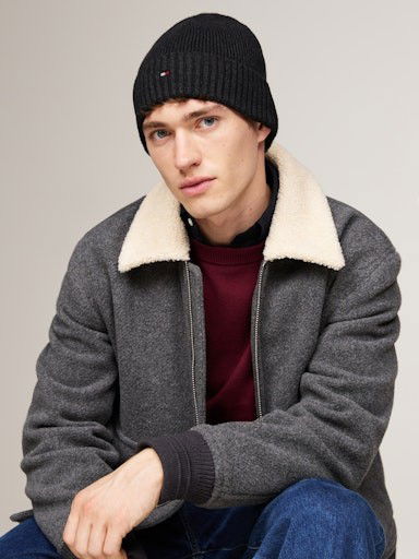 Mössa Tommy Hilfiger Beanie Svart | AM0AM12796PA7