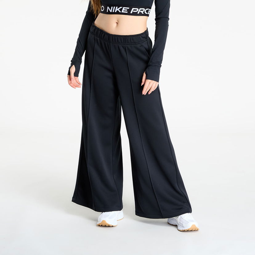Träningsbyxor Nike Sportswear Mid-Rise Wide-Leg Track Pants Svart | IH8514-010