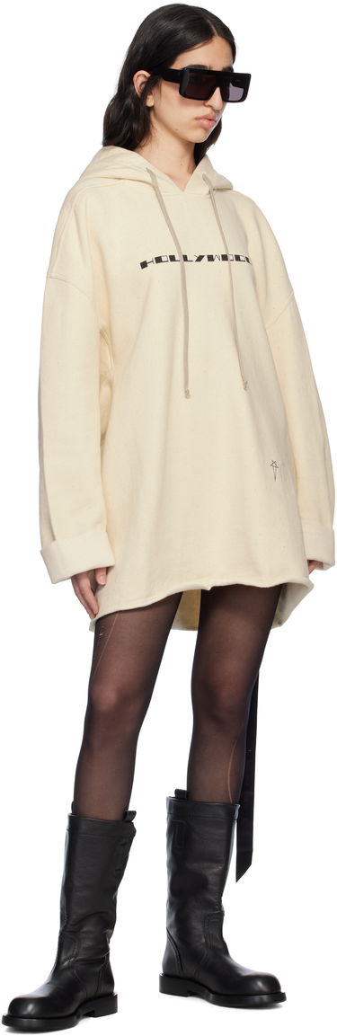 Sweatshirt Rick Owens Rick Owens DRKSHDW Hollywood Peter Hoodie Beige | DS01E3231 FNEP5P, 3