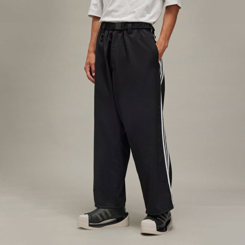 Byxor Y-3 Refined Wool Open Wide Trousers Svart | IW7455