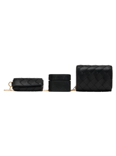 Plånbok Bottega Veneta Card Cases On Chain Bag Svart | 731146 VCPP3