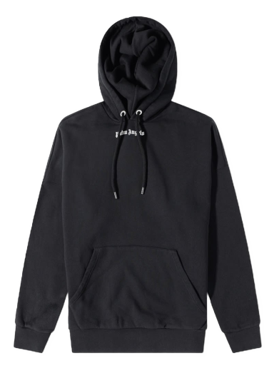 Sweatshirt Palm Angels Logo Popover Hoody Svart | PMBB036C99FLE0031001