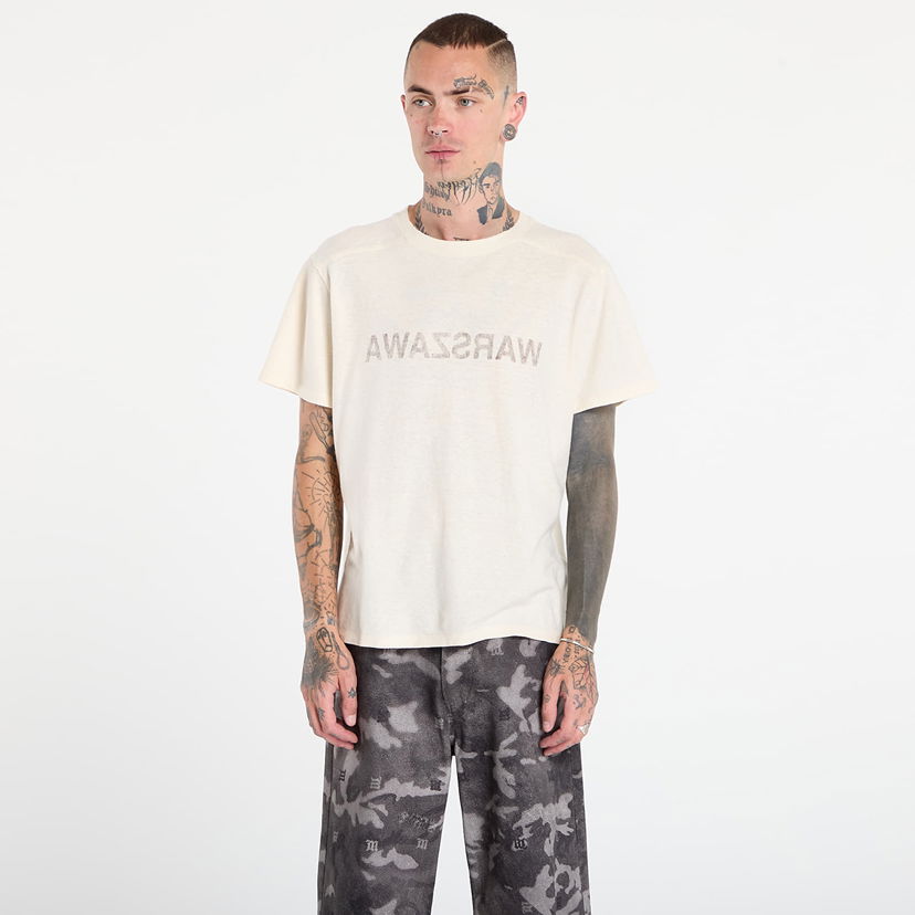 T-shirt MISBHV Warszawa Cold Wave T-Shirt White Vit | 251M122
