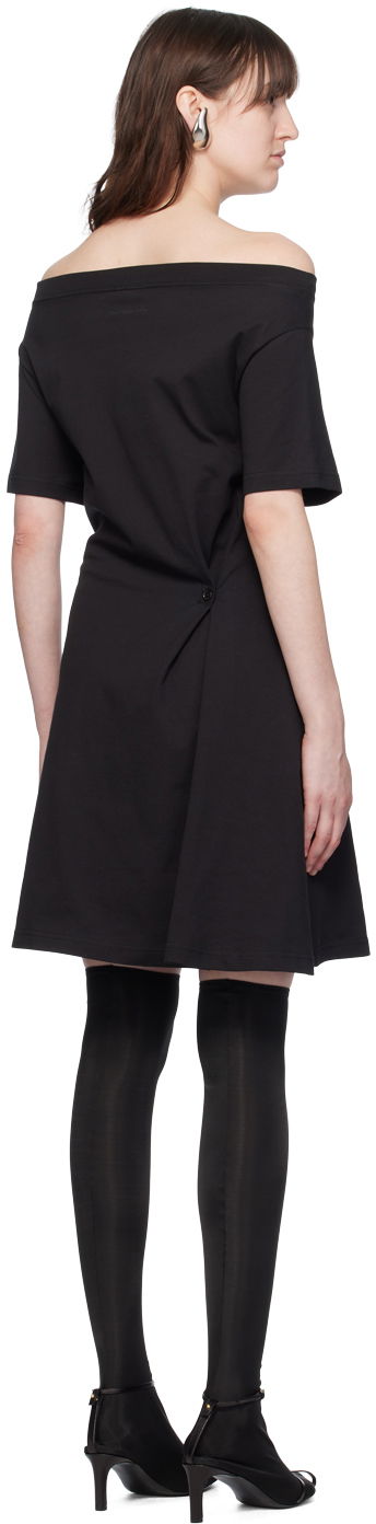 Klä Courrèges Courrèges Boatneck Minidress Svart | 224JRO420JS0107, 2
