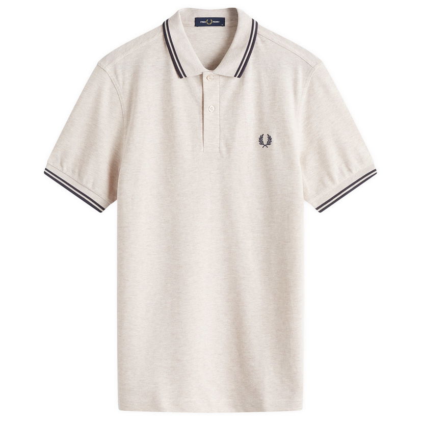 Polotröja Fred Perry Fred Perry Twin Tipped Polo Shirt, Size Large Beige | M3600-W50