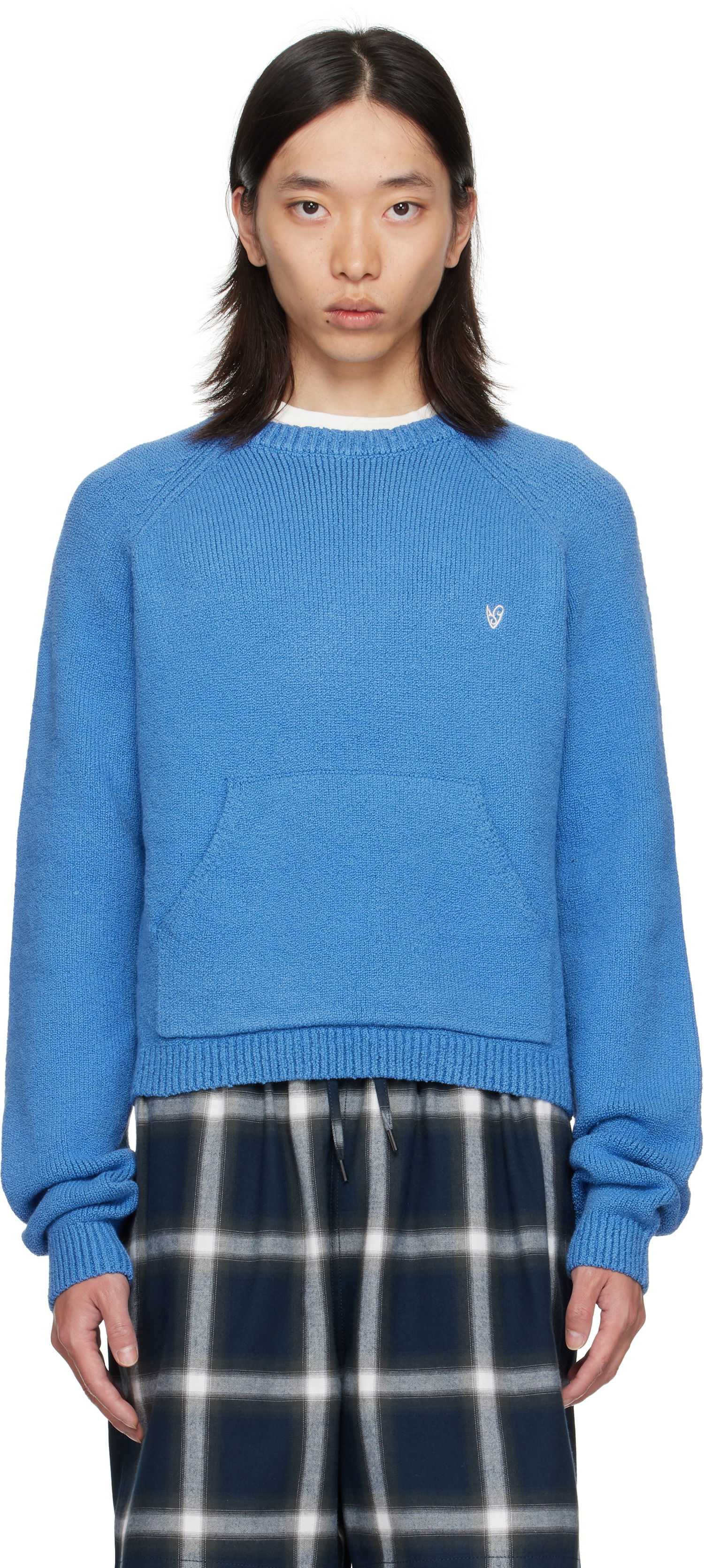 Sweater Acne Studios Blue Crewneck Sweater Blå | B60382-, 0
