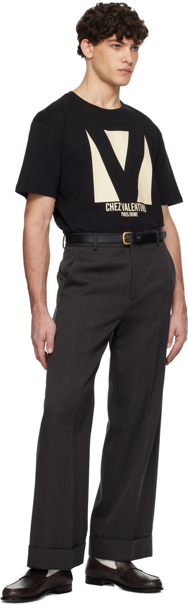 T-shirt Valentino Jersey Cotton Print T-Shirt Svart | 6V3MG16PAQ9, 4