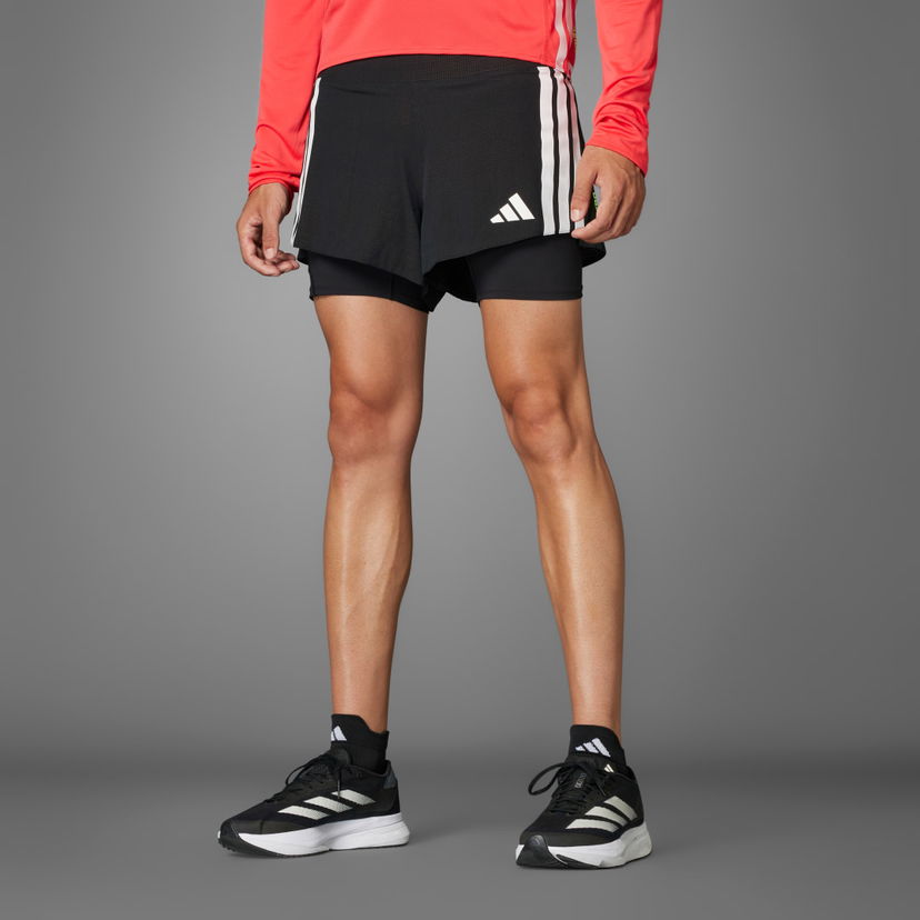 Shorts adidas Performance 2-in-1 Running Shorts with Gel Pocket Svart | JD4202
