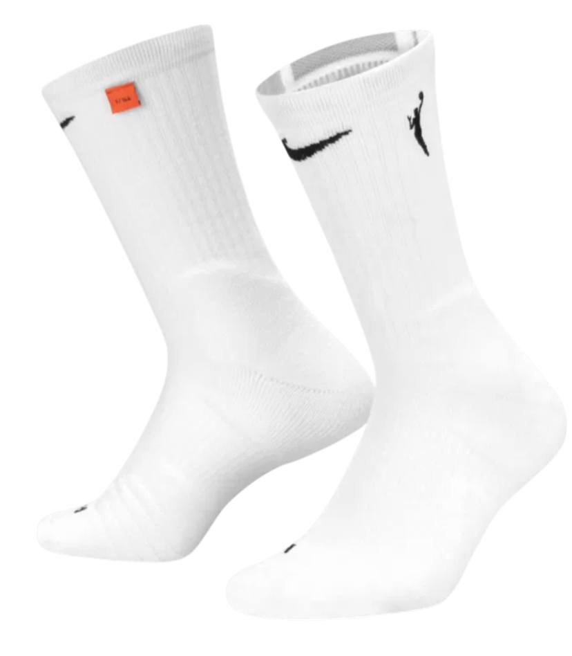 Strumpor Nike WNBA Elite Basketball Socks Vit | dn1035-100