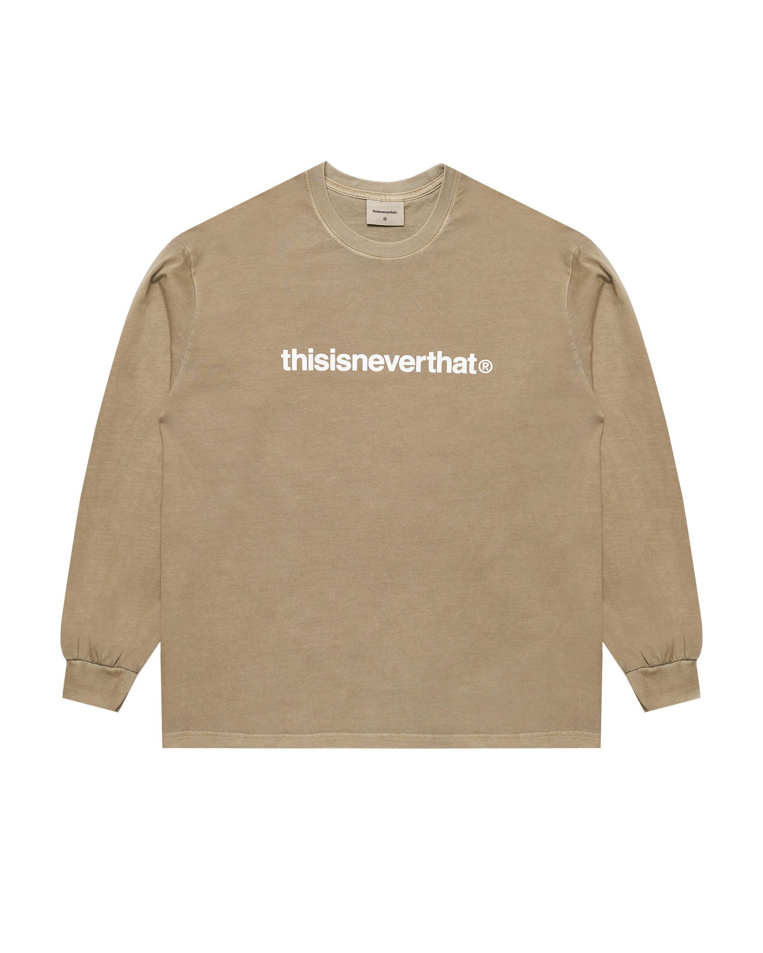 T-shirt thisisneverthat Long Sleeve Graphic T-Shirt Beige | TN243TTSLT02-COF, 0