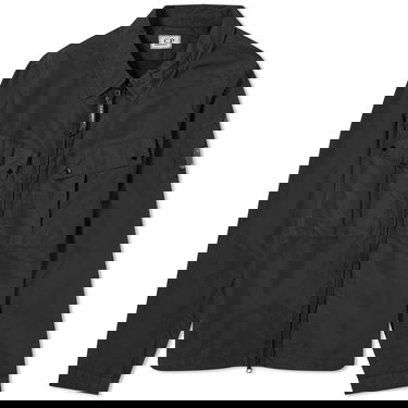 Jacka C.P. Company Flatt Nylon Zip Overshirt Svart | 15CMOS071A-005991G-999, 0