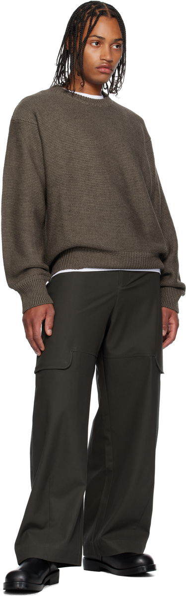 Sweater sage NATION Sage Nation Mackenzie Knit Wool Sweater Brun | S064 MACKENZIE KNIT WOOL MUSHR, 3