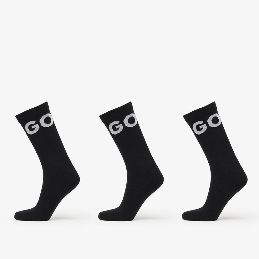 Strumpor BOSS Hugo Boss 3-Pack Iconic Crew Socks Svart | 50531517-001