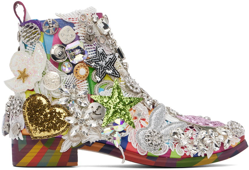 Kläder Comme des Garçons Comme des Garçons Kids Love Gaite Edition Embellished Chelsea Boots Flerfärgad | GM-K101-001
