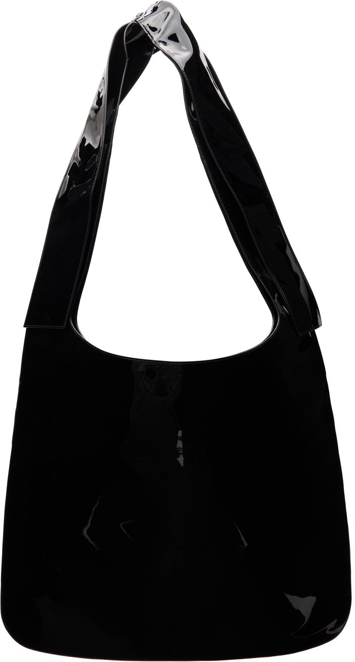 Handväska We11done We11done Flat Shoulder Bag Svart | WD-AB3-22-479-U-BK