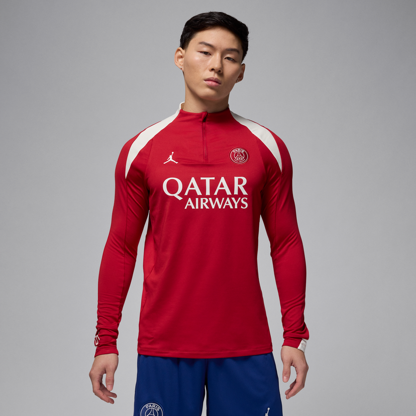 Sweater Jordan Paris Saint-Germain Strike Dri-FIT Quarter-Zip Top Röd | HJ3395-660