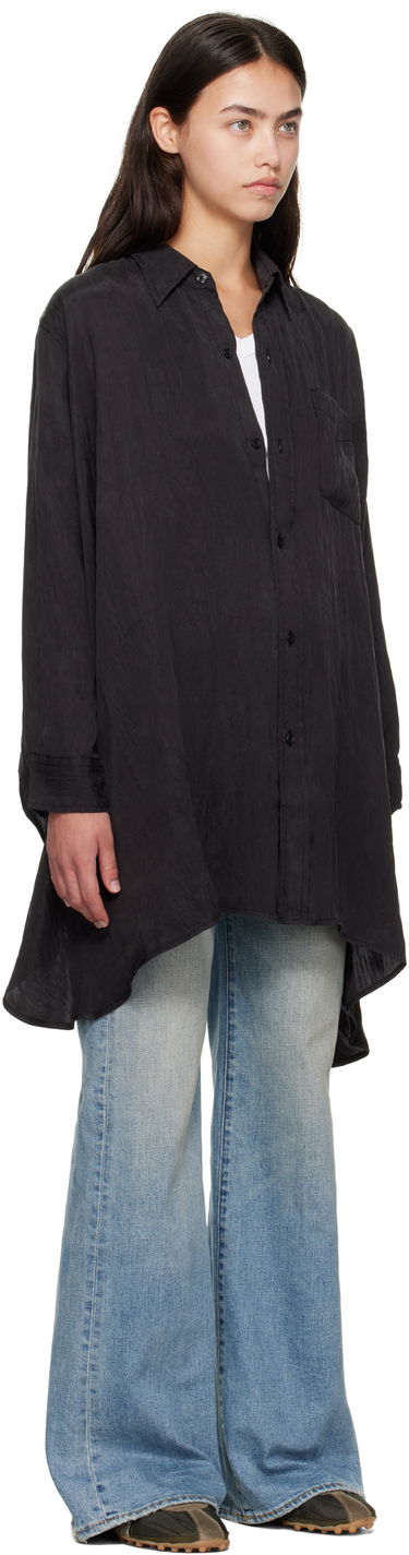 Skjorta R13 R13 Draped Front Shirt Svart | R13WR416-R510A, 1