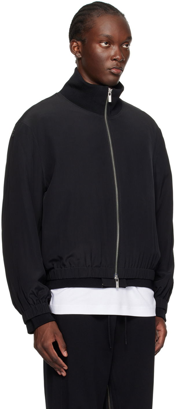 Bomberjacka Helmut Lang Zip Bomber Jacket Svart | O04HM106, 1