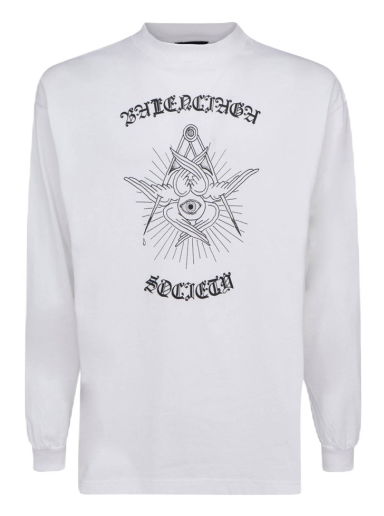T-shirt Balenciaga Free Your Mind T-Shirt Vit | 541878TJVD89000