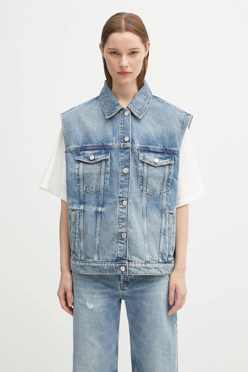 Väst Anine Bing Anine Bing Rory Denim Vest Blå | A.01.10857