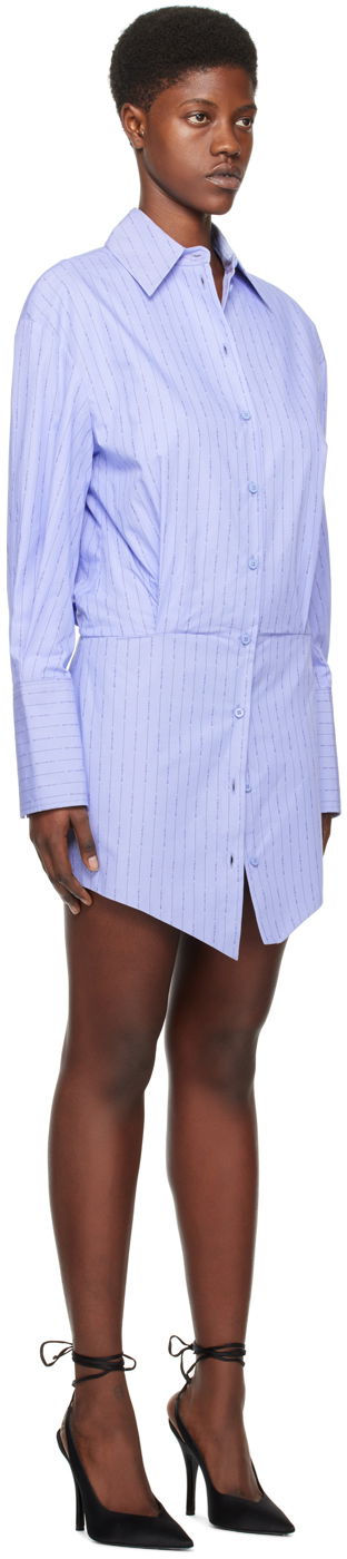 Klä The Attico Attico Sylvie Pinstriped Minidress Purpur | 242WCA93 C078, 1