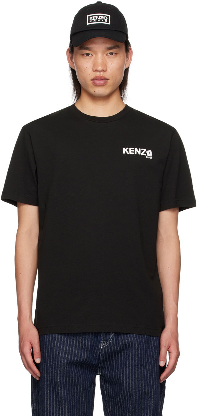 T-shirt KENZO Black Paris Boke Flower 2.0 Classic T-Shirt Svart | FE65TS4714SG, 0