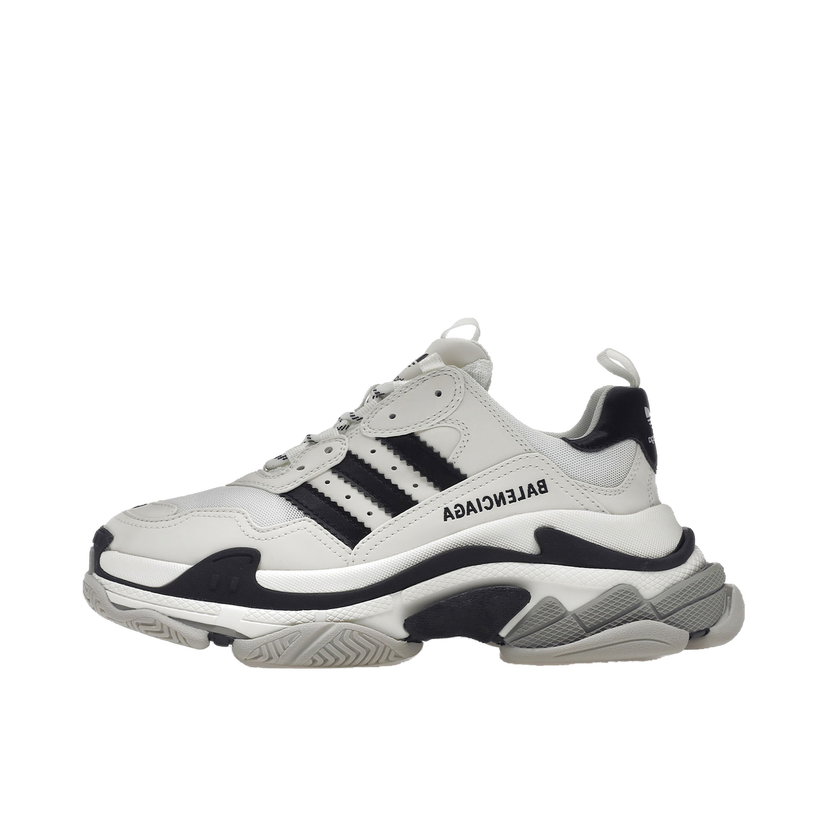 Sneakers och skor Balenciaga adidas x Triple S White Black W Vit | 710020W2ZB19112