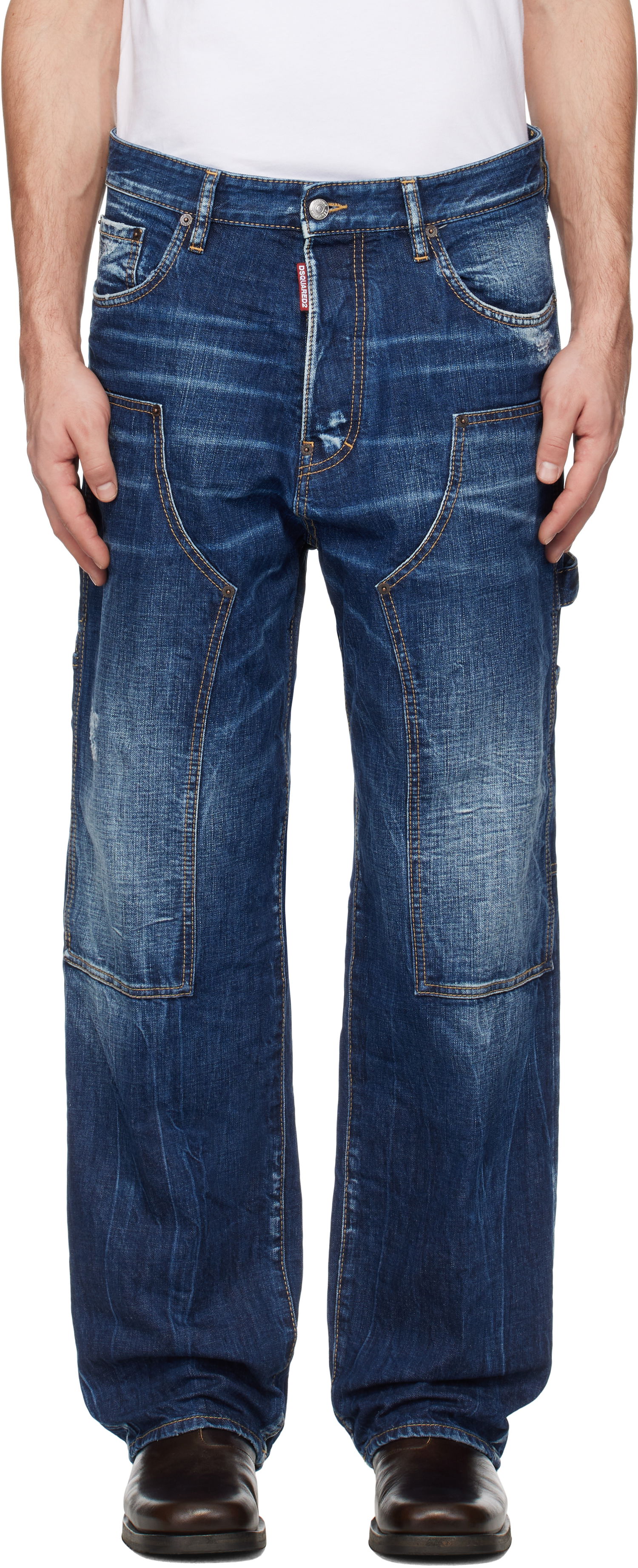 Jeans DSQUARED2 Dsquared2 Loose Carpenter Jeans Blå | S74LB1652_S30309, 0