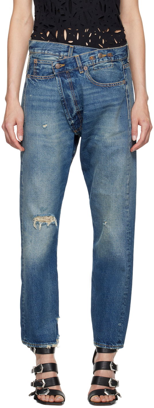 Jeans R13 R13 Crossover Jeans Blå | R13W2048 D216C