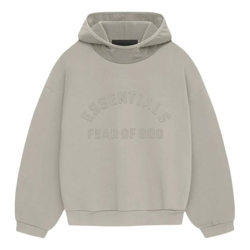 Sweatshirt Fear of God Essentials Nylon Fleece Hoodie Grå | 202SP244315F