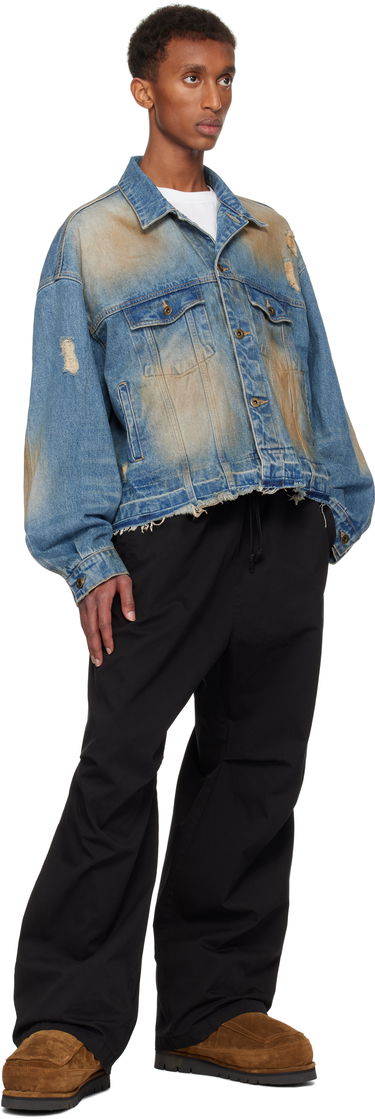 Jacka We11done We11done Distressed Denim Jacket Blå | WD-DJ3-24-310-U-BL, 3