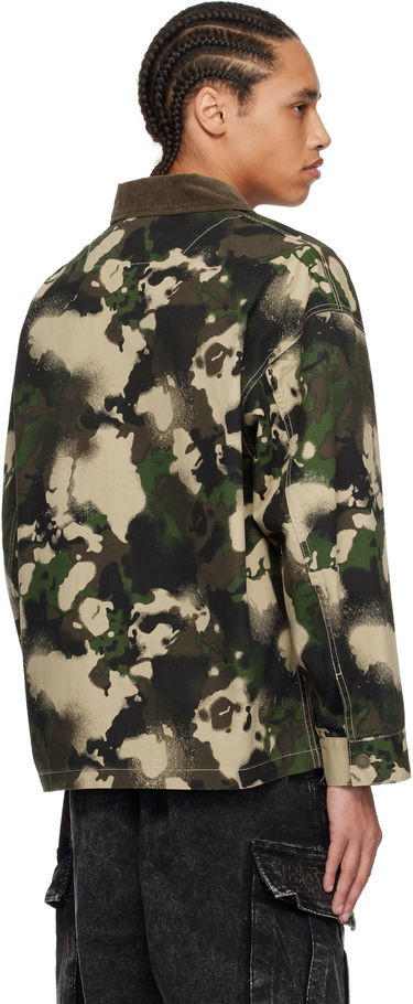Jacka BAPE A Bathing Ape Map Camo Work Jacket Grön | 001LJL301001M, 2