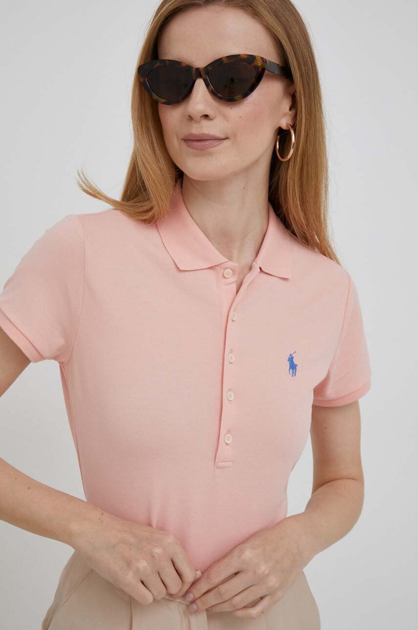 Polotröja Polo by Ralph Lauren Logo Embroidered Polo Shirt Orange | 211870236, 0
