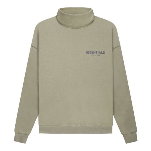 Sweater Fear of God Essentials Pullover Mock Neck Sweatshirt Grön | FOG-FW21-010, 0