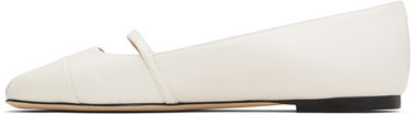 Sneakers och skor Jimmy Choo Jimmy Choo Elisa Ballerina Flats Vit | ELISA FLAT, 2