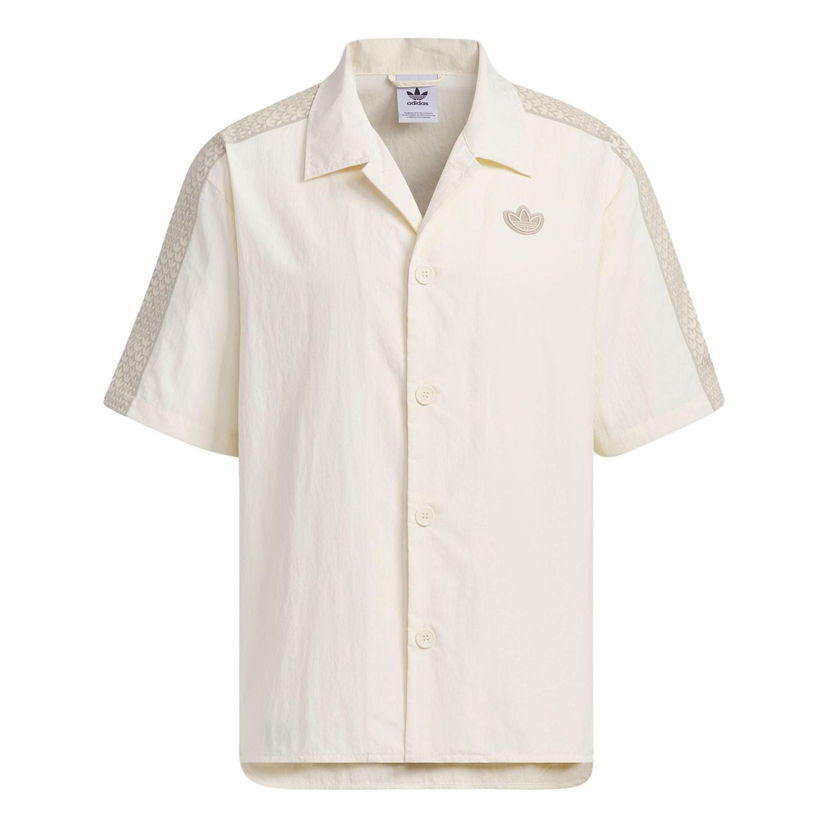 Skjorta adidas Originals Monogram Short Sleeve Shirt Vit | IN1032