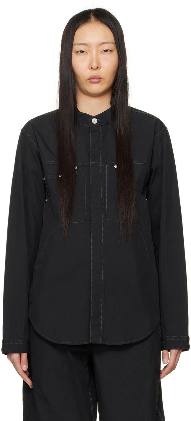 Skjorta Dion Lee Rivet Denim Jacket Svart | C5040PS24