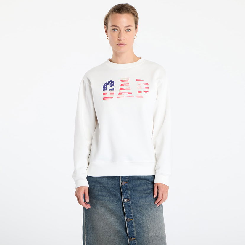 Sweatshirt GAP Heritage Logo Sweatshirt Vit | 782487-01