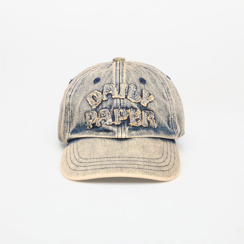 Keps DAILY PAPER Daily Paper Dias Arch Stack Denim Baseball Cap Blå | 2511168