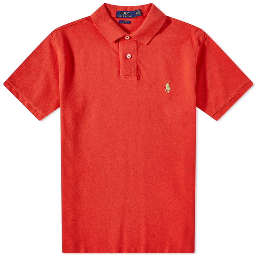 Polotröja Polo by Ralph Lauren Ralph Lauren Slim Fit Polo Röd | 710536856323