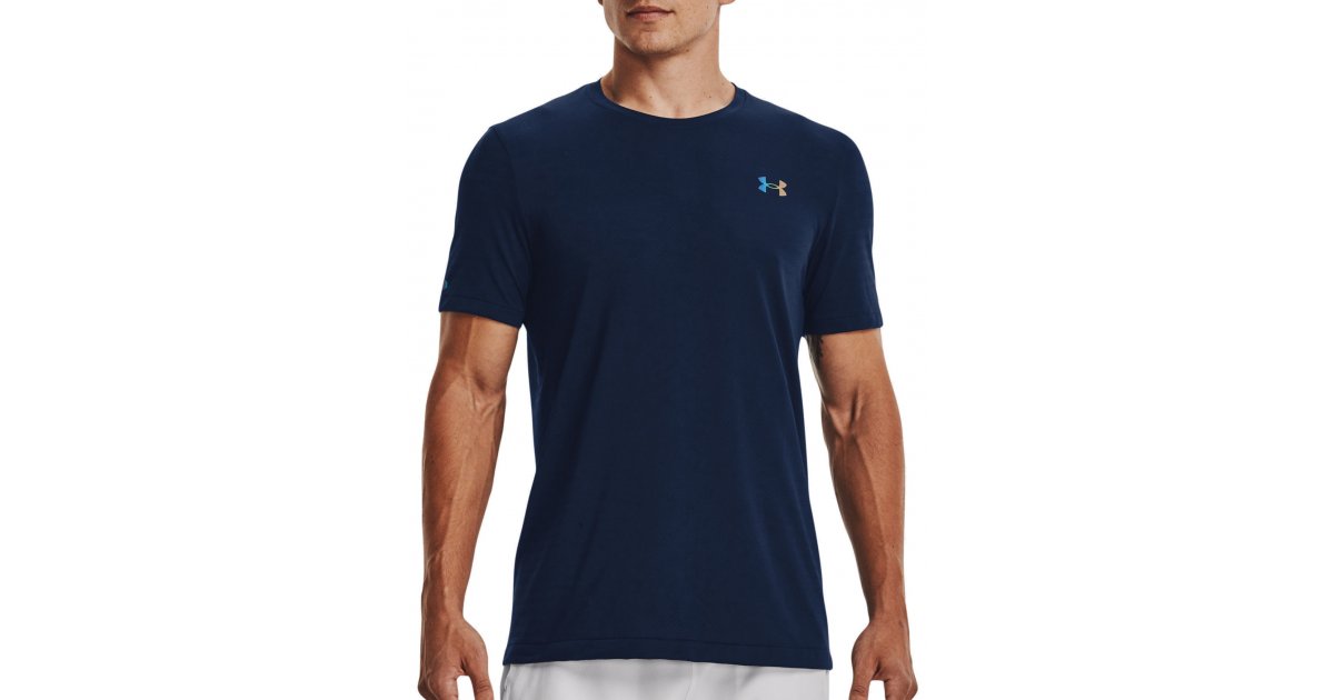 T-shirt Under Armour Seamless GeoSport T-Shirt Mörkblå | 1370441-408, 1