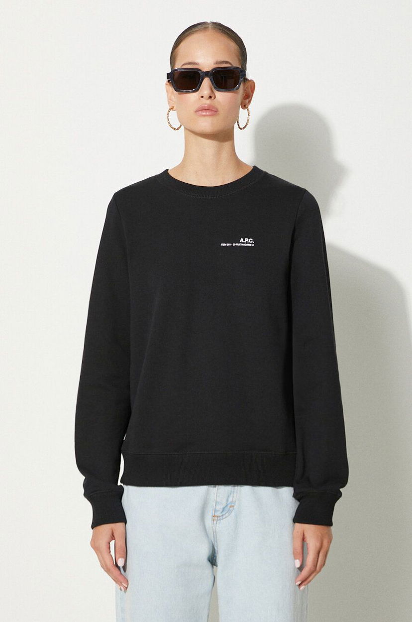 Sweatshirt A.P.C. Crewneck Sweatshirt Svart | COEAS.F27663