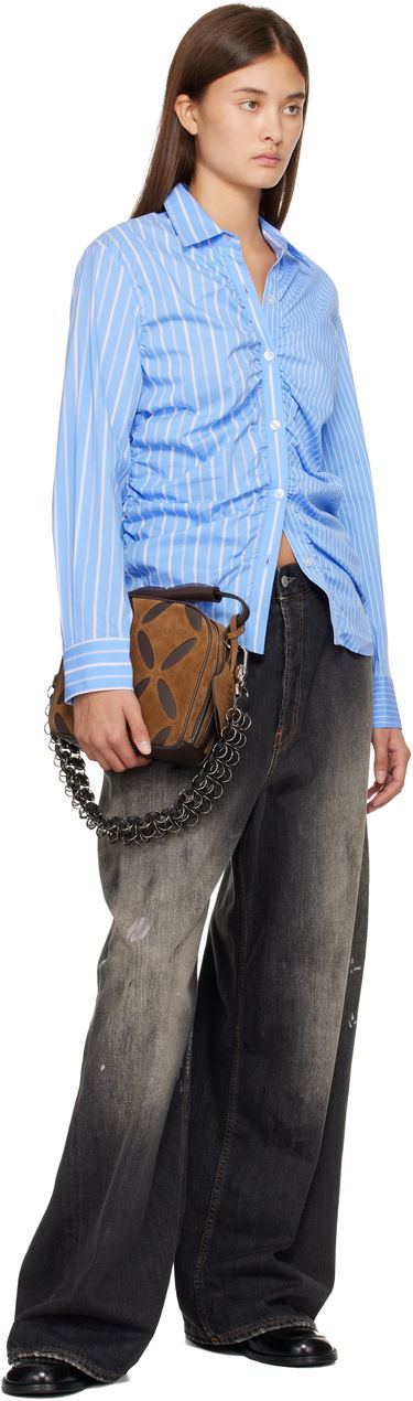 Skjorta Andersson Bell Stripe Shirring Shirt Blå | atb1398w, 3