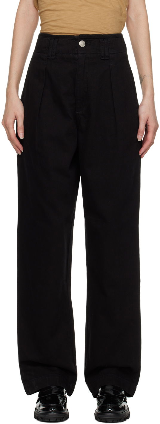 Byxor rag & bone rag & bone Pleated Trousers Svart | WDD22H2933F2BL