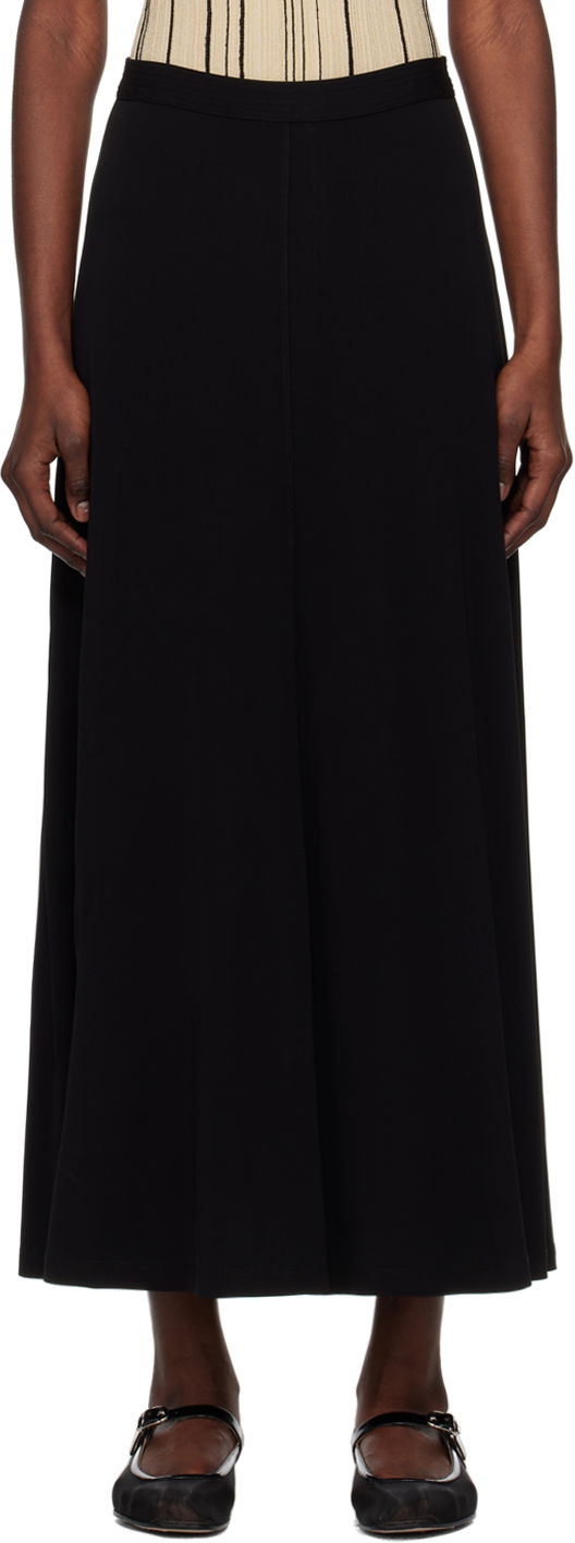 Kjol TOTEME TOTEME Fluid Maxi Skirt Svart | 242-WRB1678-FB0162