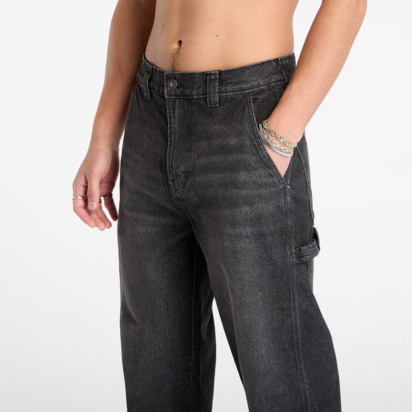 Jeans Dickies Carpenter Loose Straight Stevensville Jeans Svart | 0A863T-BLACK-WSH-FADED