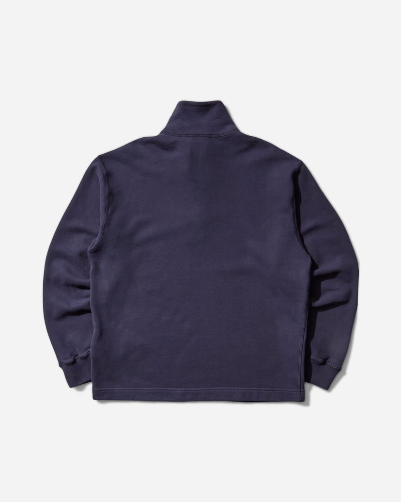 Sweatshirt Stone Island Brushed Organic Cotton Half-Zip Sweatshirt Mörkblå | K2S15-6100026-S0X13 V002A