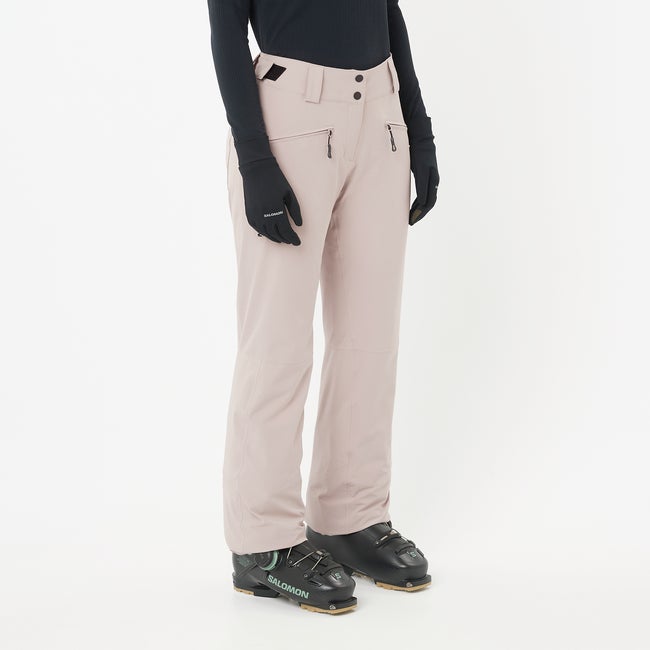 Byxor Salomon Ski Pants Edge Rosa | LC2615100