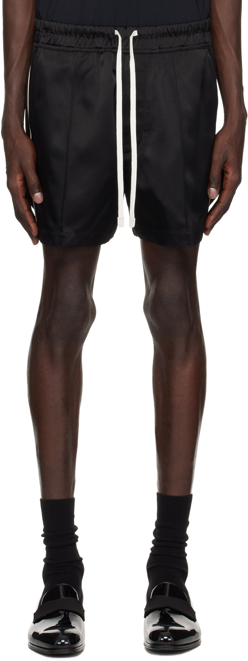 Shorts Tom Ford Tom Ford Shiny Satin Shorts Svart | SSC002-FMV031S25